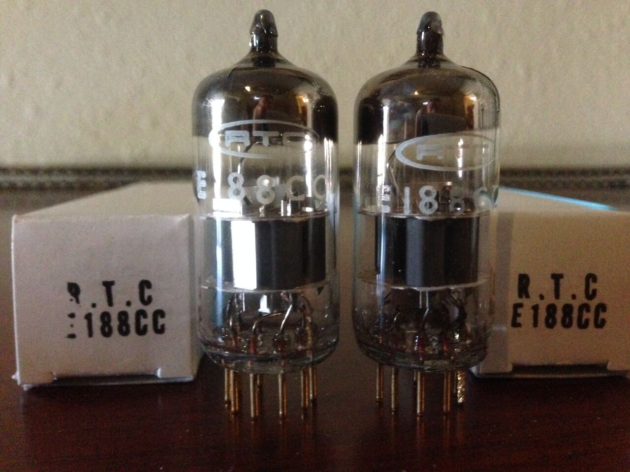 2x NOS SQ Philips⊿ Holland NL E188CC 7308 ~ MusicalWarmTone