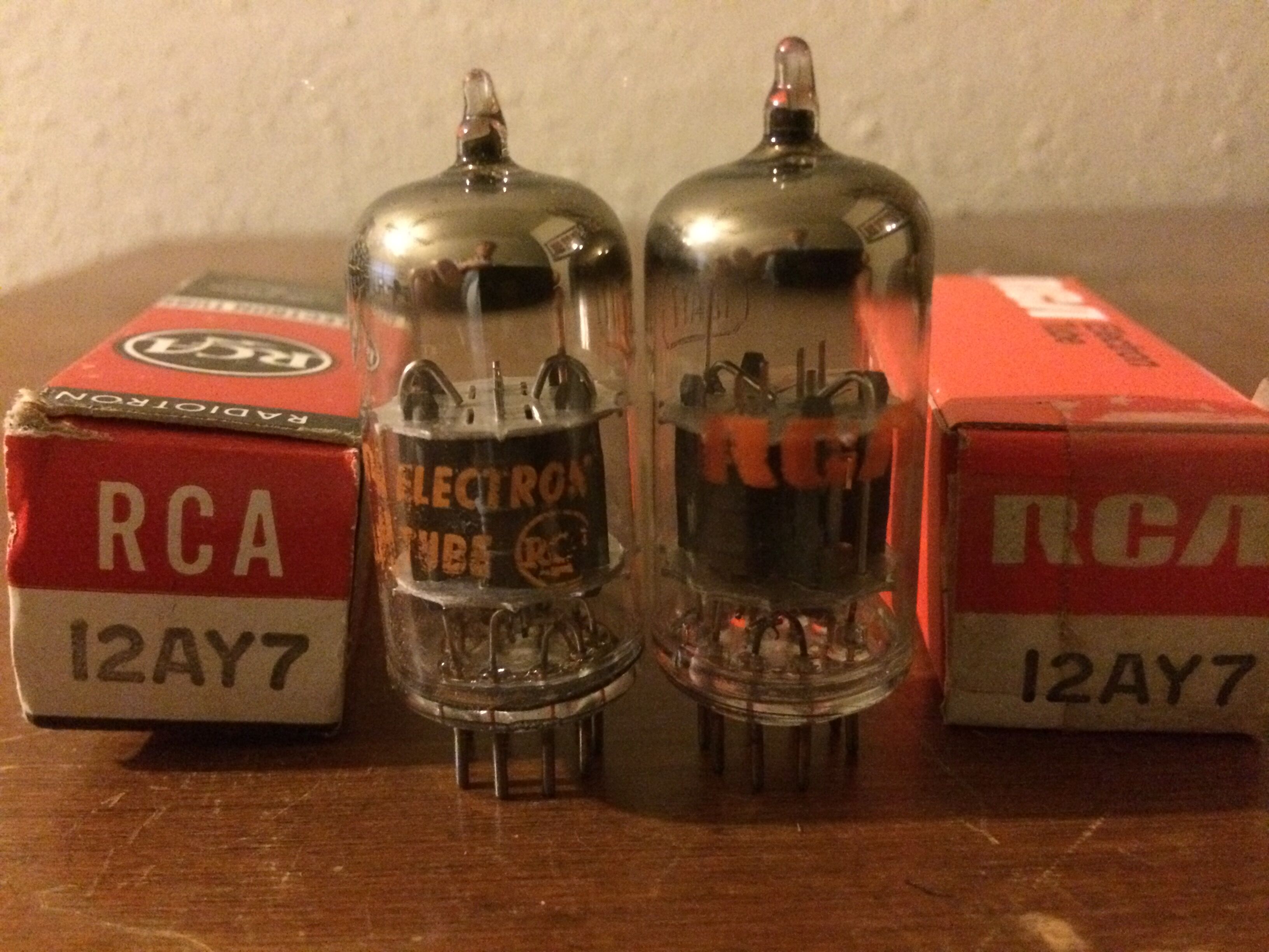 NOS 12ay7 vacuum tubes