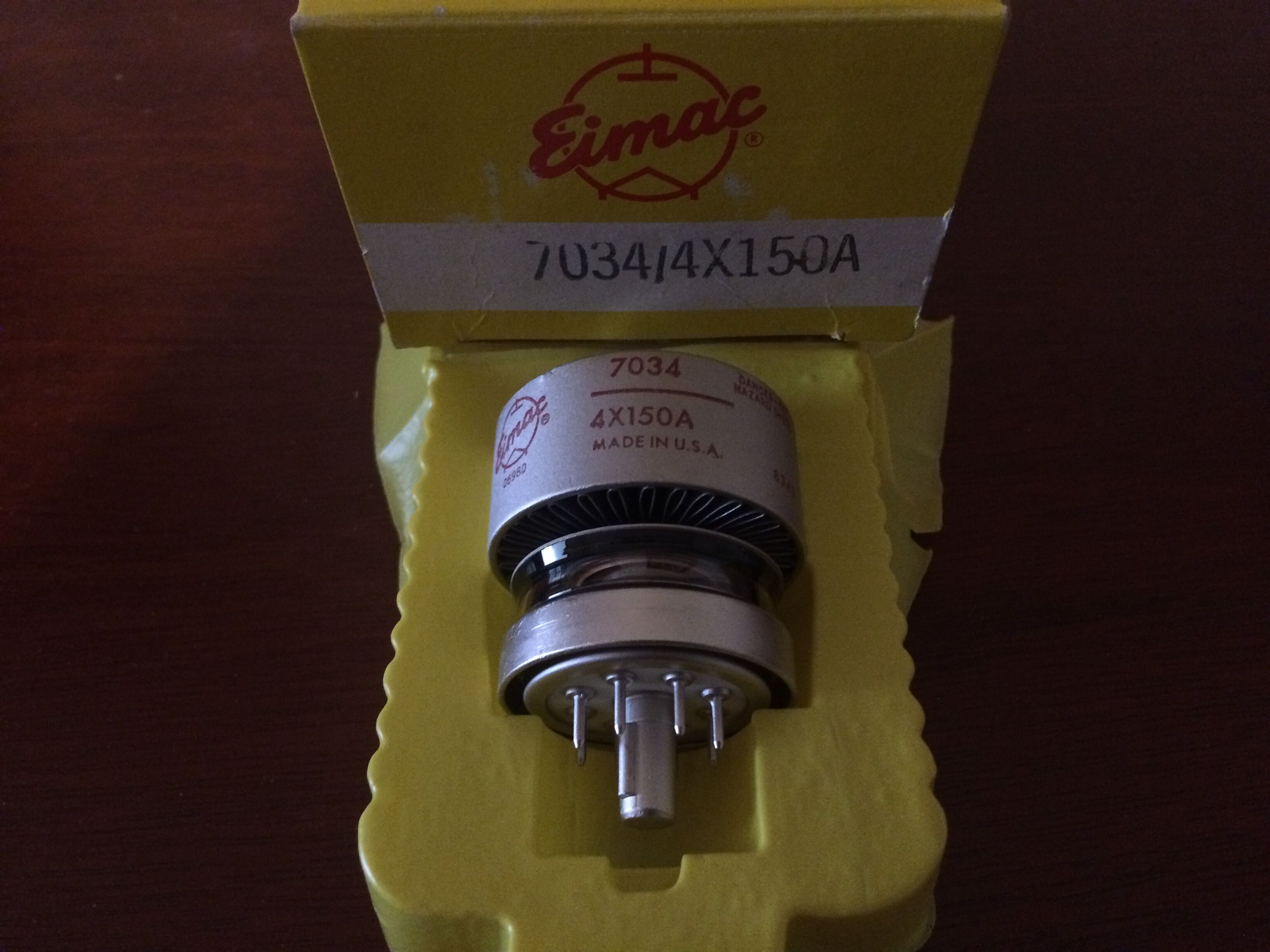 Eimac 4x150A 7034 - NOS Vacuum Tubes for Sale | Tubes Unlimited