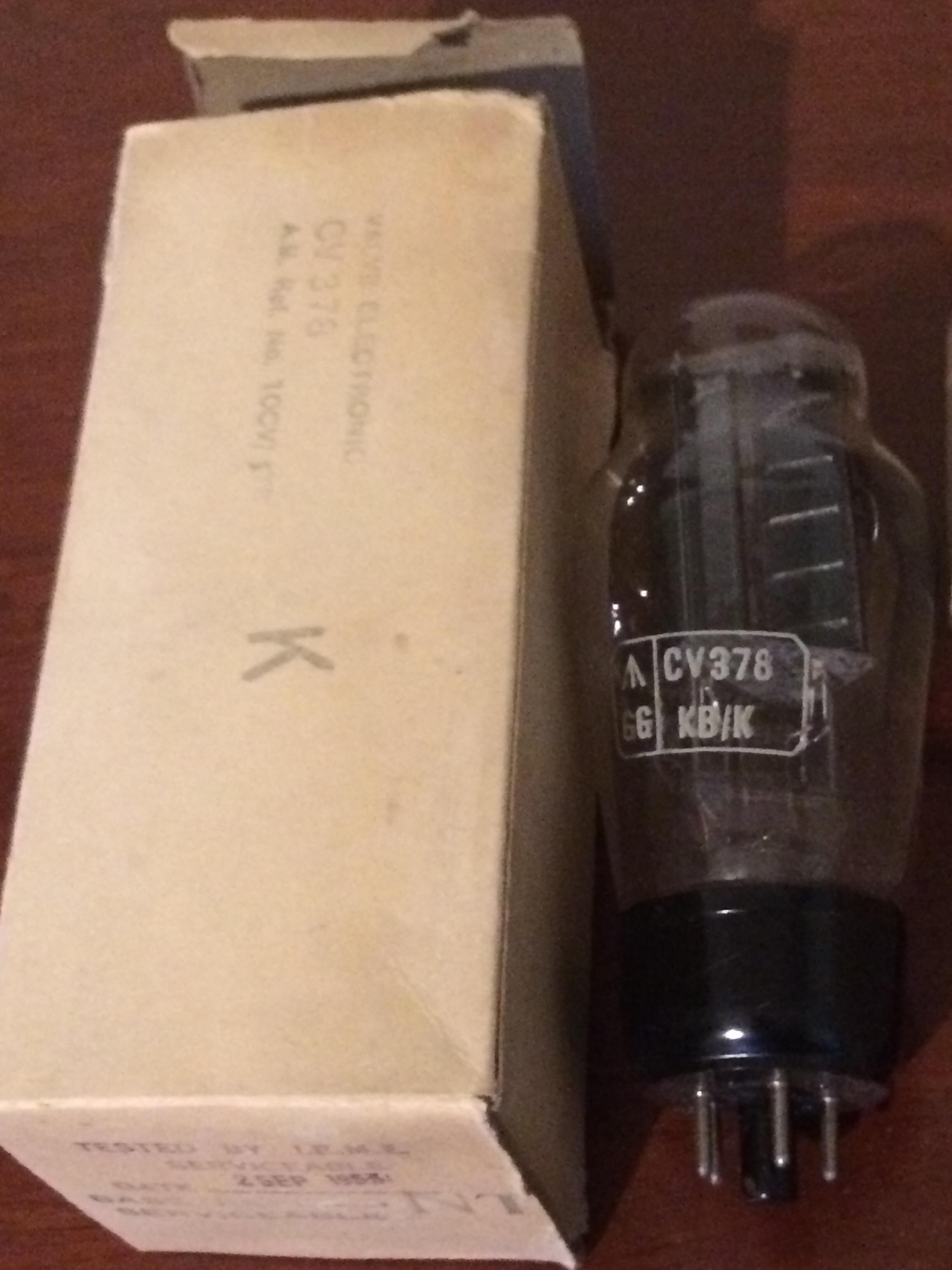 Cossor 53KU=CV378 1950's black base - NOS Vacuum Tubes for Sale | Tubes  Unlimited